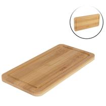Bandeja de Bambu 10x20cm Retangular - Tudo em Caixa