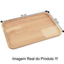Bandeja de Bambu 30 cm P/ Mesa Posta e Decoração Lovely Vibe