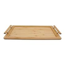 Bandeja de Bambu com Alças Retangular