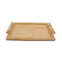 Bandeja de Bambu Oikos com Alça 35cm Retangular