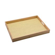 Bandeja de Bambu Oikos com Palha 48cm Retangular