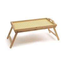 Bandeja De Bambu Oikos Com Pés Dobráveis 50cm Retangular