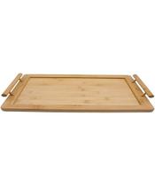 Bandeja de Bambu Oikos Retangular com Alças Bandeja de Bambu Oikos Retangular com Alças