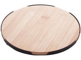 Bandeja de Bambu para Servir Redonda Lyor - 28cm