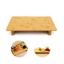 Bandeja de Bambu Prato Sushi Tábua Frios Petiscos 30x19cm FRG0390