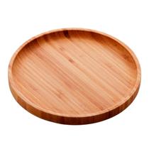Bandeja De Bambu Redonda Petisqueira Servir Decorar - Lyor Bandeja De Bambu Redonda Petisqueira Servir Decorar - Lyor