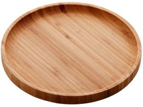 Bandeja de Bambu Redonda Round 20x20x1,5cm Luxo - Lyor