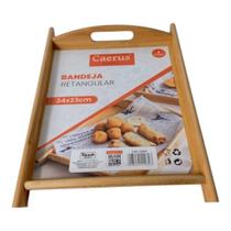 Bandeja de Bambu Retangular C/Alça Bandeja de Bambu Retangular C/Alça