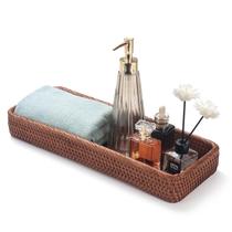Bandeja de banheiro DECRAFTS Rattan Honey Brown 41,5 x 15,5 x 5 cm Bandeja de banheiro DECRAFTS Rattan Honey Brown 41,5 x 15,5 x 5 cm