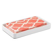 Bandeja de banheiro InterDesign Gia Collection em aço inoxidável