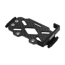 Bandeja de bateria de fibra de carbono em alumínio para TRX4M 1/18 RC Crawler