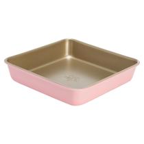 Bandeja de Bolo Quadrada Bakeware Paris Hilton 9 Polegadas - Aço Carbono
