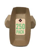 Bandeja de cachorro-quente Mr Miracle, pacote de papel kraft de 18 cm com 250 Bandeja de cachorro-quente Mr Miracle, pacote de papel kraft de 18 cm com 250
