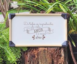 Bandeja de Café Personalizada - Tema Amor