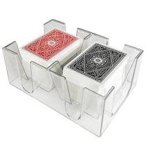 Bandeja de cartas de baralho Yuanhe 6 Deck Clear Canasta Plastic