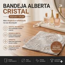 Bandeja de Cristal Alberta 24cm x 14cm Lyor Bandeja de Cristal Alberta 24cm x 14cm Lyor