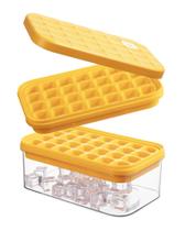 Bandeja de cubos de gelo Brigii com tampa e compartimento de 56 cubos com fundo de silicone