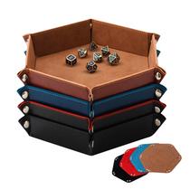Bandeja de dados SHYVIA para jogos de mesa RPG DND com caixa de armazenamento