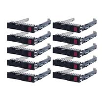Bandeja de disco rígido Caddy 2.5 SSD Caddy, pacote com 10 unidades para HP Proliant Bandeja de disco rígido Caddy 2.5 SSD Caddy, pacote com 10 unidades para HP Proliant