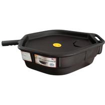 Bandeja de drenagem de recuperação de óleo Midwest Can 6400 14L com tampa fechada preta