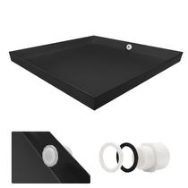 Bandeja de Drenagem para Máquina de Lavar UNI-DRAIN 77 x 81 x 6 cm Preto Fosco Bandeja de Drenagem para Máquina de Lavar UNI-DRAIN 77 x 81 x 6 cm Preto Fosco