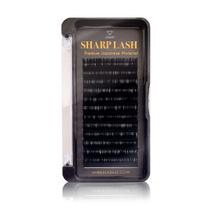 Bandeja de extensão de cílios Amber Lash Sharp Lash Mink 12 linhas D 0,15 14 mm