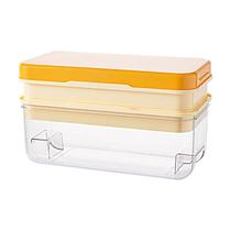 Bandeja de gelo de silicone Caixa de armazenamento de gelo Artefato de molde de caixa de gelo de grande capacidade Bandeja de gelo de silicone Caixa de armazenamento de gelo Artefato de molde de caixa de gelo de grande capacidade