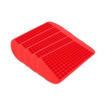 Bandeja de Gelo de Silicone Dobrável - Pequena e Quadrada (1 a 5 Unidades) - 160 Cubos de Gelo