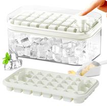 Bandeja de Gelo Doonly 64 Peças com Tampa e Recipiente - 2 Unidades Bandeja de Gelo Doonly 64 Peças com Tampa e Recipiente - 2 Unidades