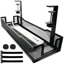 Bandeja de gerenciamento de cabos Bounaspace 42x12x8 cm Clamp Black