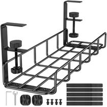 Bandeja de gerenciamento de cabos REFLYING Under Desk No Drill Steel