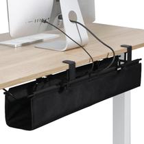 Bandeja de gerenciamento de cabos Under Desk MAXECHO 70cm preta