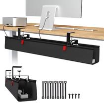 Bandeja de gerenciamento de cabos Univivi No Drill 36cm para mesa