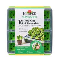 Bandeja de Germinação Burpee SuperSeed 16 Células XL Reutilizável e Seguro para Lava-louças Para Sementes de Legumes, Flores e Ervas Kit de Cultivo Interno para Mudas de Raiz Profunda, Verde Bandeja de Germinação Burpee SuperSeed 16 Células XL Reutilizável e Seguro para Lava-louças Para Sementes de Legumes, Flores e Ervas Kit de Cultivo Interno para Mudas de Raiz Profunda, Verde