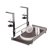 Bandeja De Gestão De Cabos Em Aço Carbono Para Abaixo Da Mesa, Organizador De Fios Escalável Para