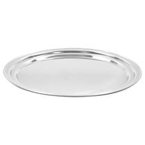 Bandeja de Inox Elegante para Servir Bebidas Comidas Redonda Bandeja de Inox Elegante para Servir Bebidas Comidas Redonda