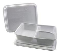 Bandeja De Isopor Com 3 Divisórias M900Ml Com Tampa C/50