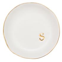Bandeja de joias COLLECTIVE HOME Ceramic White para mulheres