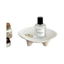 Bandeja De Joias De Cerâmica Única Com Três Pernas, Acessório Oval Multifuncional Para Mesa