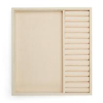 Bandeja de joias Insert Wolf Vault Half Tray Ring Beige Bandeja de joias Insert Wolf Vault Half Tray Ring Beige