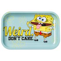 Bandeja de lata Silver Buffalo Spongebob Weird Don't Care 28,7 x 18,8 cm