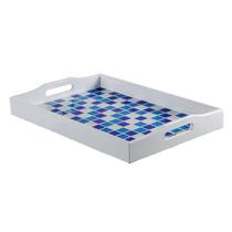 Bandeja De Madeira Branca Pastilhas P - Btc Bandeja De Madeira Branca Pastilhas P - Btc