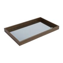 Bandeja de Madeira Com Espelho Naturals 46x26cm Woodart