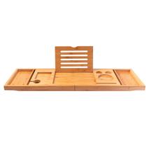 Bandeja De Madeira Expansível Para Banheira Para Suporte