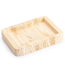 Bandeja De Madeira Pinus Decorativa Retangular 20 X 15 Cm