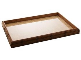 Bandeja de Madeira Retangular Woodart 13443 24x4x38cm