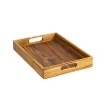 Bandeja de Madeira Teca Retangular - Stolf