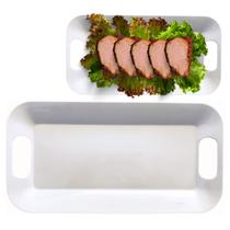Bandeja de Melamina Com Alça 39cm pra Servir Travessa Grande