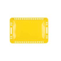 Bandeja De Metal Amarelo 51X34X4Cm