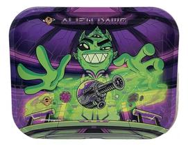 Bandeja De Metal Grande Spacetrip Colmeia Alien Dawg 34x27